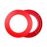 Maxbell Target Boards Surround Round Backboard Stable Protection for Home Garage Office red