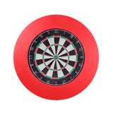 Maxbell Target Boards Surround Round Backboard Stable Protection for Home Garage Office red