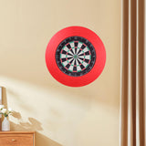 Maxbell Target Boards Surround Round Backboard Stable Protection for Home Garage Office red