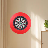 Maxbell Target Boards Surround Round Backboard Stable Protection for Home Garage Office red