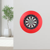 Maxbell Target Boards Surround Round Backboard Stable Protection for Home Garage Office red