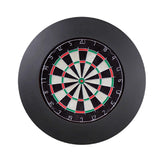 Maxbell Target Boards Surround Round Backboard Stable Protection for Home Garage Office black