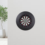 Maxbell Target Boards Surround Round Backboard Stable Protection for Home Garage Office black