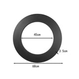 Maxbell Target Boards Surround Round Backboard Stable Protection for Home Garage Office black