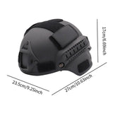 Maxbell Helmet Wear Resisting Protective Headgear for Game Cycling Camping Black