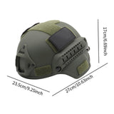 Maxbell Helmet Wear Resisting Protective Headgear for Game Cycling Camping Green