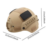 Maxbell Helmet Wear Resisting Protective Headgear for Game Cycling Camping Khaki