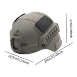 Maxbell Helmet Wear Resisting Protective Headgear for Game Cycling Camping Grey