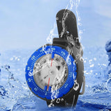 Maxbell Scuba Compass Professional Luminous for Divers for Sailing Hiking Underwater blue