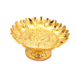 Maxbell Buddha Offering Tray Alloy Decoration Temple Tray for Smudging Decor Rituals
