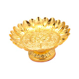 Maxbell Buddha Offering Tray Alloy Decoration Temple Tray for Smudging Decor Rituals