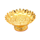 Maxbell Buddha Offering Tray Alloy Decoration Temple Tray for Smudging Decor Rituals