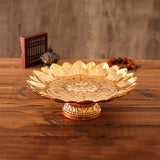Maxbell Buddha Offering Tray Alloy Decoration Temple Tray for Smudging Decor Rituals