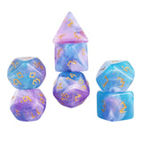 Maxbell 7x Polyhedral Dices Set Mini Dices Acrylic Game Dices Set for KTV Home Party