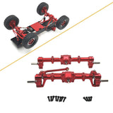 Maxbell Front Rear Axle Housing RC Accessory for MN78 1/12 RC Car Remotes Control Car Red