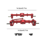 Maxbell Front Rear Axle Housing RC Accessory for MN78 1/12 RC Car Remotes Control Car Red