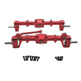 Maxbell Front Rear Axle Housing RC Accessory for MN78 1/12 RC Car Remotes Control Car Red