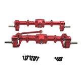 Maxbell Front Rear Axle Housing RC Accessory for MN78 1/12 RC Car Remotes Control Car Red