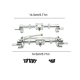 Maxbell Front Rear Axle Housing RC Accessory for MN78 1/12 RC Car Remotes Control Car Argent