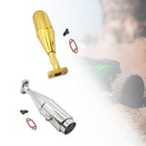 Maxbell RC Car Exhaust Pipe Upgrade Repair Part Sturdy for 1/5 RC Car Vehicles Model Argent