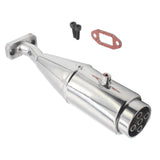 Maxbell RC Car Exhaust Pipe Upgrade Repair Part Sturdy for 1/5 RC Car Vehicles Model Argent