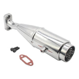 Maxbell RC Car Exhaust Pipe Upgrade Repair Part Sturdy for 1/5 RC Car Vehicles Model Argent