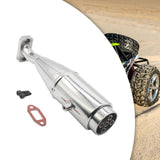 Maxbell RC Car Exhaust Pipe Upgrade Repair Part Sturdy for 1/5 RC Car Vehicles Model Argent
