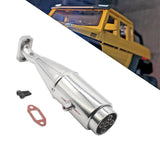 Maxbell RC Car Exhaust Pipe Upgrade Repair Part Sturdy for 1/5 RC Car Vehicles Model Argent