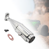 Maxbell RC Car Exhaust Pipe Upgrade Repair Part Sturdy for 1/5 RC Car Vehicles Model Argent