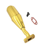 Maxbell RC Car Exhaust Pipe Upgrade Repair Part Sturdy for 1/5 RC Car Vehicles Model Gold