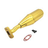 Maxbell RC Car Exhaust Pipe Upgrade Repair Part Sturdy for 1/5 RC Car Vehicles Model Gold