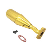 Maxbell RC Car Exhaust Pipe Upgrade Repair Part Sturdy for 1/5 RC Car Vehicles Model Gold