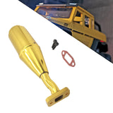 Maxbell RC Car Exhaust Pipe Upgrade Repair Part Sturdy for 1/5 RC Car Vehicles Model Gold