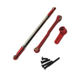 Maxbell Steering Rod Tie Links Metal Steering Rod for 1:12 Scale RC Hobby Car Trucks red