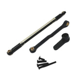 Maxbell Steering Rod Tie Links Metal Steering Rod for 1:12 Scale RC Hobby Car Trucks black