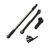 Maxbell Steering Rod Tie Links Metal Steering Rod for 1:12 Scale RC Hobby Car Trucks black