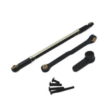 Maxbell Steering Rod Tie Links Metal Steering Rod for 1:12 Scale RC Hobby Car Trucks black