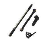 Maxbell Steering Rod Tie Links Metal Steering Rod for 1:12 Scale RC Hobby Car Trucks black