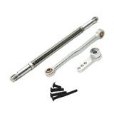 Maxbell Steering Rod Tie Links Metal Steering Rod for 1:12 Scale RC Hobby Car Trucks silver