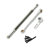 Maxbell Steering Rod Tie Links Metal Steering Rod for 1:12 Scale RC Hobby Car Trucks silver