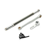 Maxbell Steering Rod Tie Links Metal Steering Rod for 1:12 Scale RC Hobby Car Trucks silver