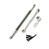 Maxbell Steering Rod Tie Links Metal Steering Rod for 1:12 Scale RC Hobby Car Trucks silver