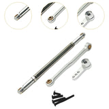Maxbell Steering Rod Tie Links Metal Steering Rod for 1:12 Scale RC Hobby Car Trucks silver
