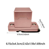 Maxbell Pool Cue Chalk Holder Small with Clip Multiuse for Games Snooker Accessories Rose Gold