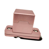 Maxbell Pool Cue Chalk Holder Small with Clip Multiuse for Games Snooker Accessories Rose Gold