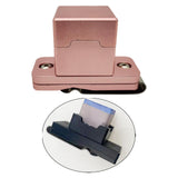Maxbell Pool Cue Chalk Holder Small with Clip Multiuse for Games Snooker Accessories Rose Gold