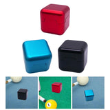 Maxbell Pool Cue Chalk Holder Mini Metal Storage Box Pool Table Accessory Chalk Case Red