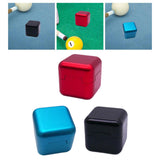 Maxbell Pool Cue Chalk Holder Mini Metal Storage Box Pool Table Accessory Chalk Case Red