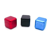 Maxbell Pool Cue Chalk Holder Mini Metal Storage Box Pool Table Accessory Chalk Case Red