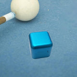 Maxbell Pool Cue Chalk Holder Mini Metal Storage Box Pool Table Accessory Chalk Case Blue
